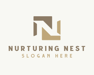 Generic Company Brand Letter N logo design