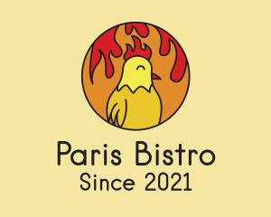 Spicy Chicken Flames logo design