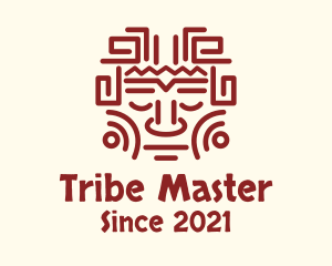 Mayan Tribal Face logo design