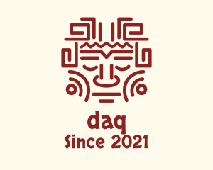Cultural - Mayan Tribal Face logo design