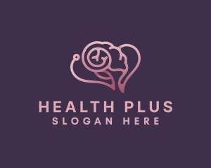 Brain Mental Health Psychologist logo design