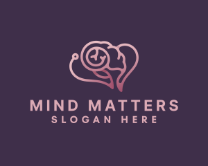 Psychologist - Brain Mental Health Psychologist logo design