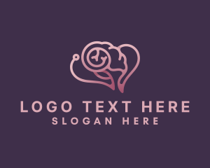 Brain Mental Health Psychologist Logo