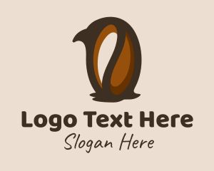 Espresso - Penguin Coffee Bean logo design