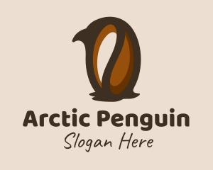 Penguin Coffee Bean logo design