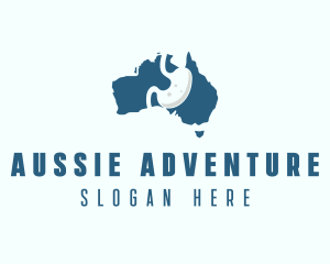 Aussie - Australia Gastroenterology Medical Organ logo design