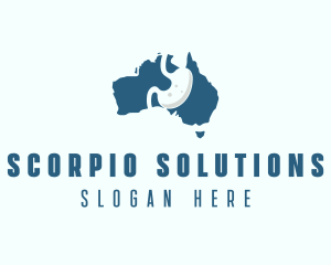 Australia Gastroenterology Medical Organ logo design