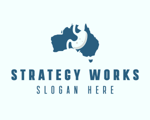 Australia Gastroenterology Medical Organ logo design