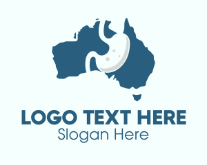 Country - Australia Gastroenterology Medical Organ logo design
