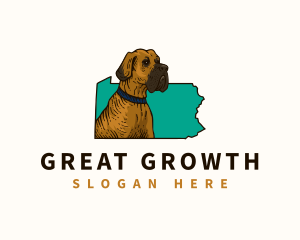 Pennsylvania Great Dane Dog logo design