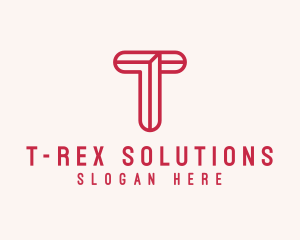 Professional Company Letter T logo design