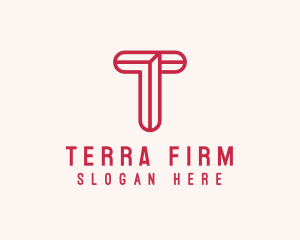 Professional Company Letter T logo design