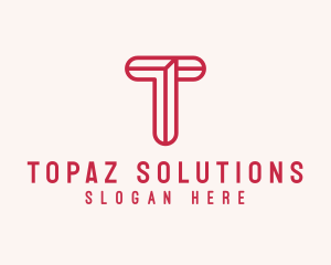 Professional Company Letter T logo design