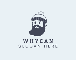 Mens Product - Hipster Man Beard logo design