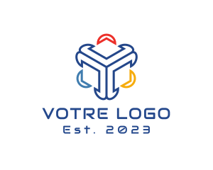 Modern Creative Cube logo design