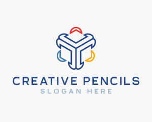 Modern Creative Cube logo design