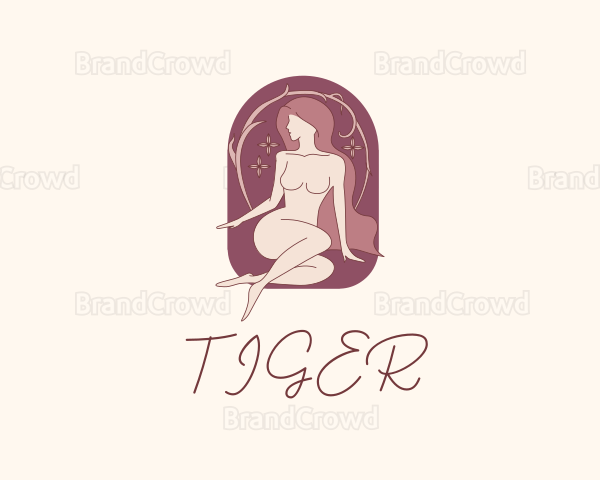 Sexy Naked Woman Logo