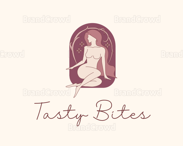 Sexy Naked Woman Logo