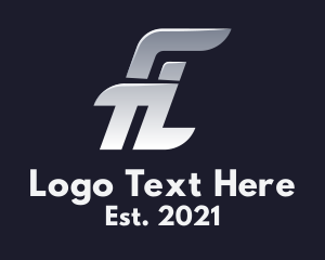 Metal - Metallic Monogram F & L logo design