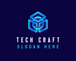 Developer - Cube Technology Developer logo design