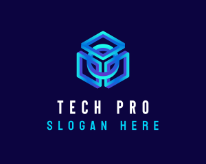 Cube Technology Developer logo design