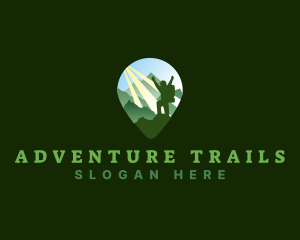 Adventure Mountain Climbing logo design