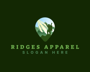 Ridges - Adventure Mountain Climbing logo design