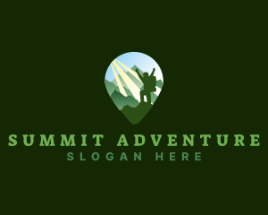 Climbing - Adventure Mountain Climbing logo design