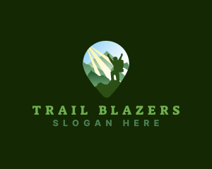 Adventure Mountain Climbing logo design