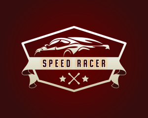 Racecar - Automobile Car Mechanic logo design