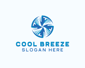 HVAC Cooling Exhaust logo design