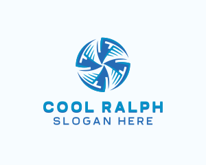 HVAC Cooling Exhaust logo design