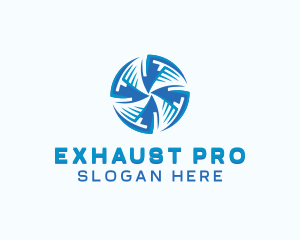 Exhaust - HVAC Cooling Exhaust logo design