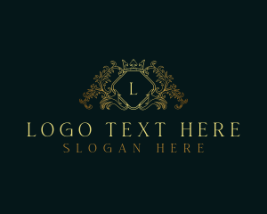 Gold Wreath Crown Logo