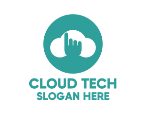 Cloud - Touch Cloud Storage logo design
