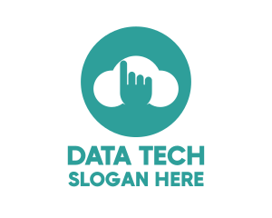 Database - Touch Cloud Storage logo design