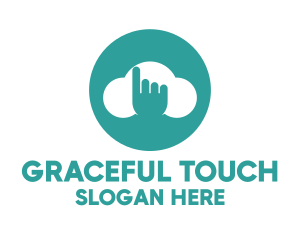 Touch Cloud Storage logo design