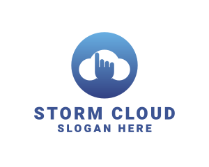 Touch Cloud Storage logo design