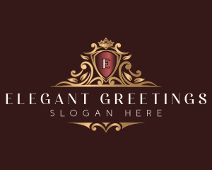 Luxury Crown Shield logo design