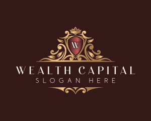 Luxury Crown Shield logo design