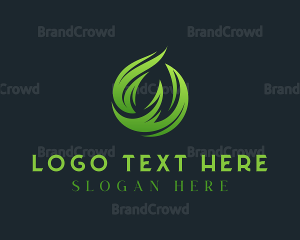 Organic Leaf Ecology Letter O Logo