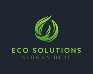 Ecology - Organic Leaf Ecology Letter O logo design