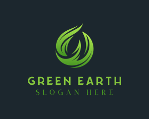 Ecology - Organic Leaf Ecology Letter O logo design