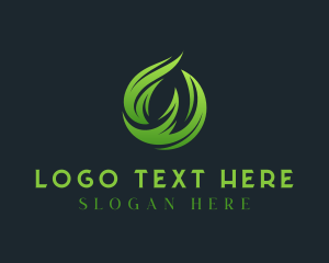 Zen - Organic Leaf Ecology Letter O logo design