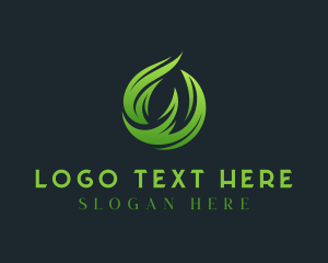 Organic Leaf Ecology Letter O Logo