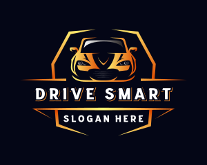 Luxury Car Driving logo design