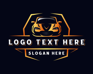 Luxury Car Driving Logo