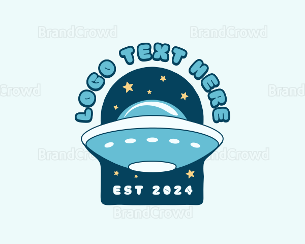 UFO Futuristic Spaceship Logo