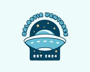 UFO Futuristic Spaceship logo design