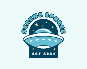 UFO Futuristic Spaceship logo design